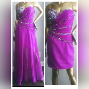 Kiss Kiss Formal gown with removable skirt